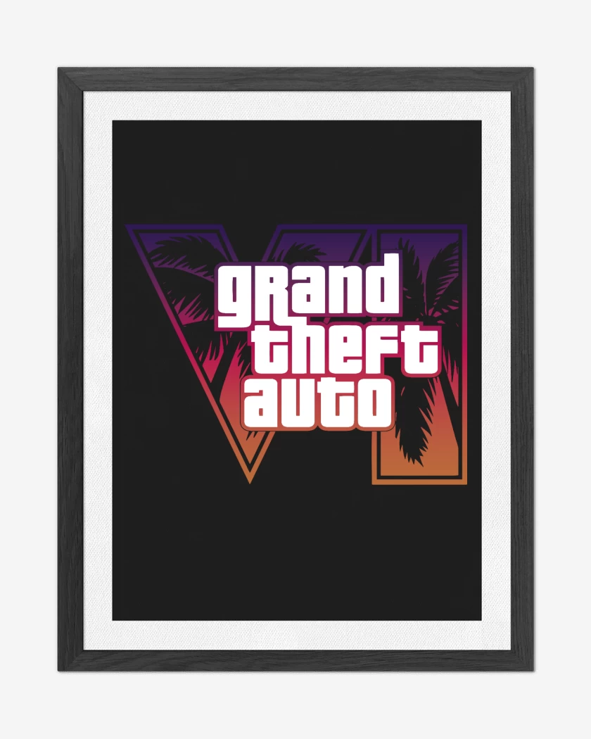 Cuadro decorativo Negro de GTA 6 Red