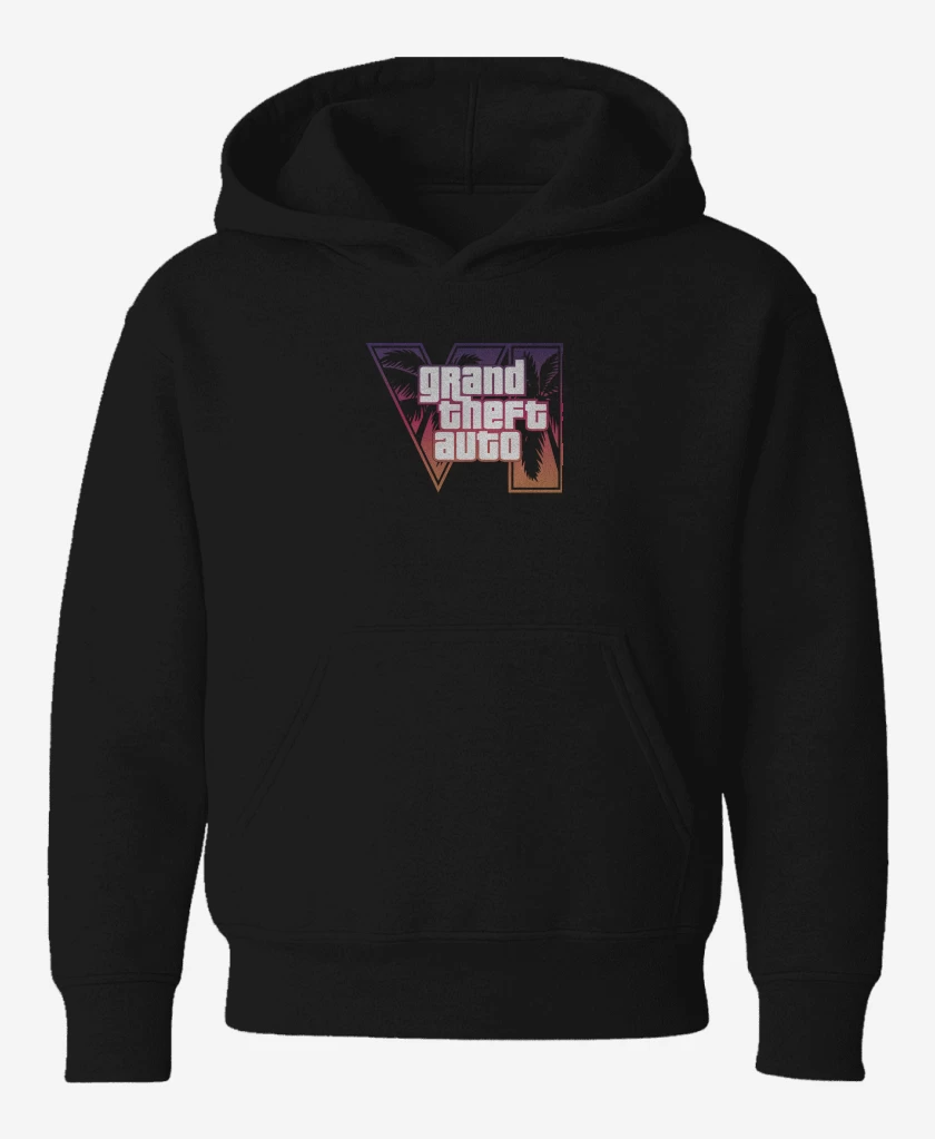 Poleron de niño Negro de GTA 6 Red