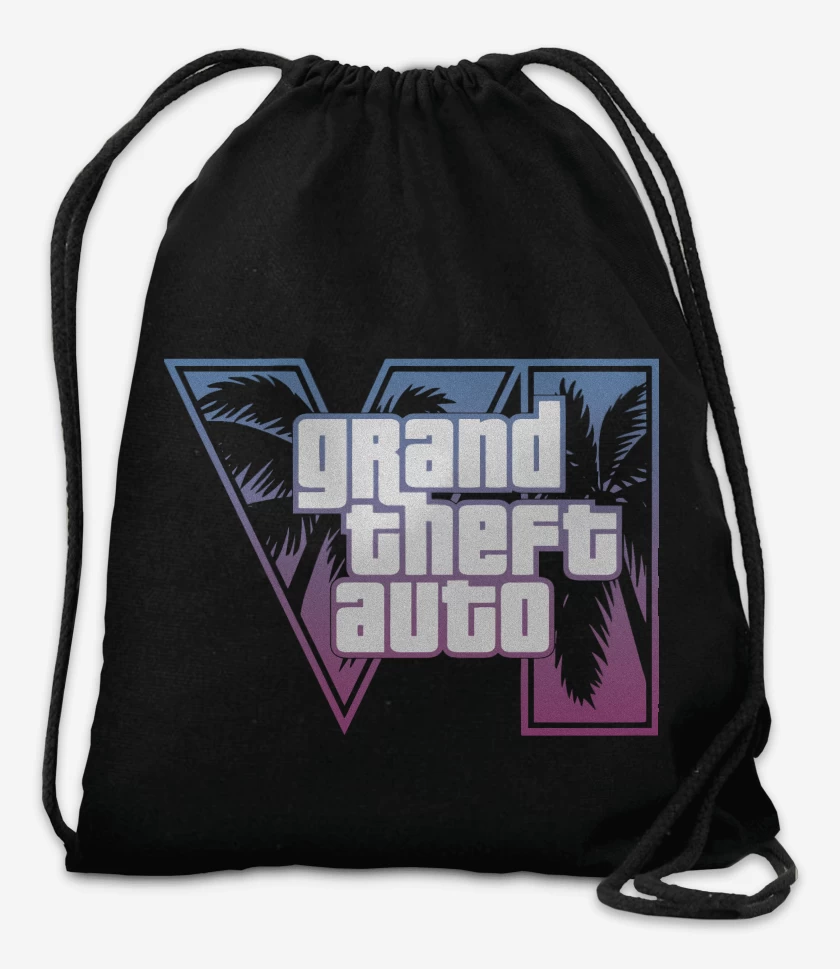 Mochila Negro de GTA 6 Purple