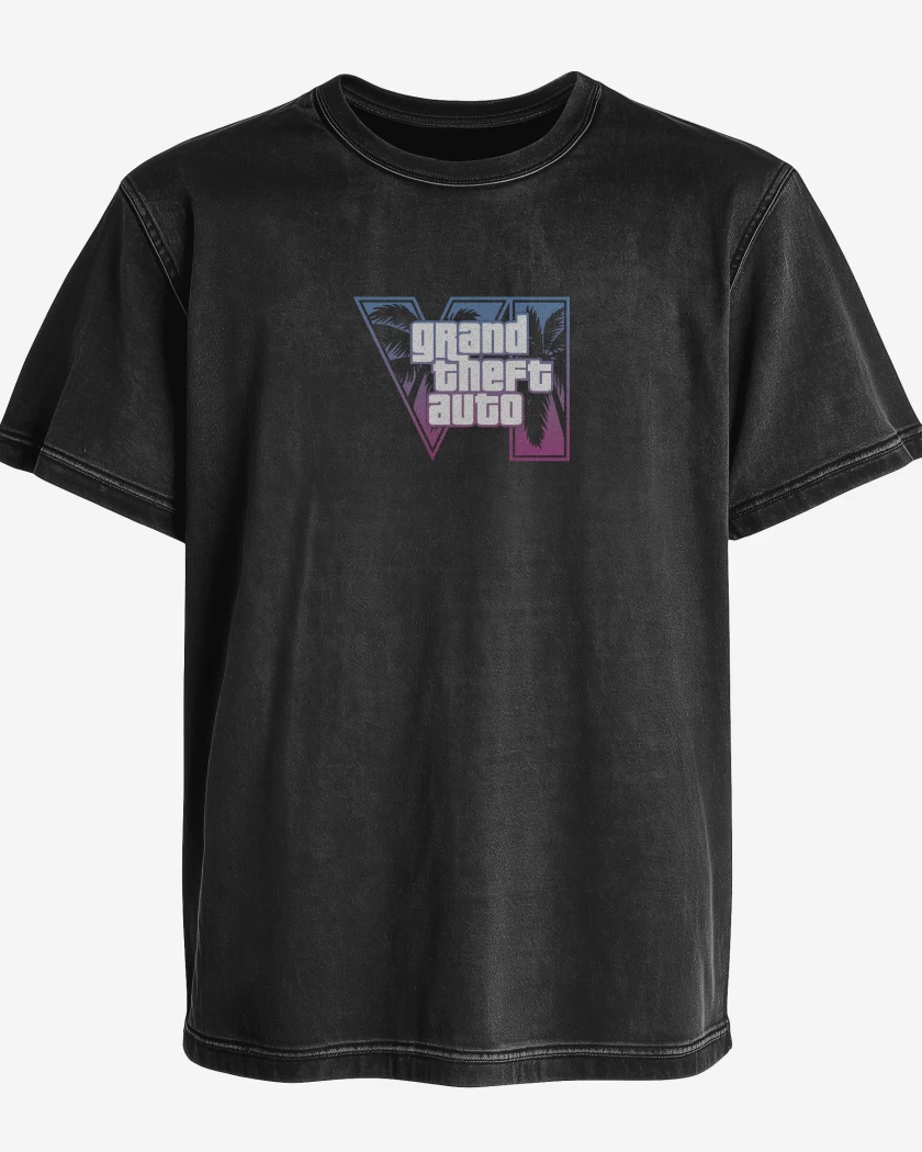 Polera desgastada GTA 6 Purple