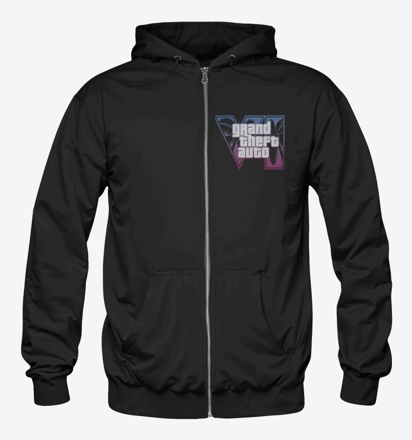 Poleron Canguro con cierre GTA 6 Purple