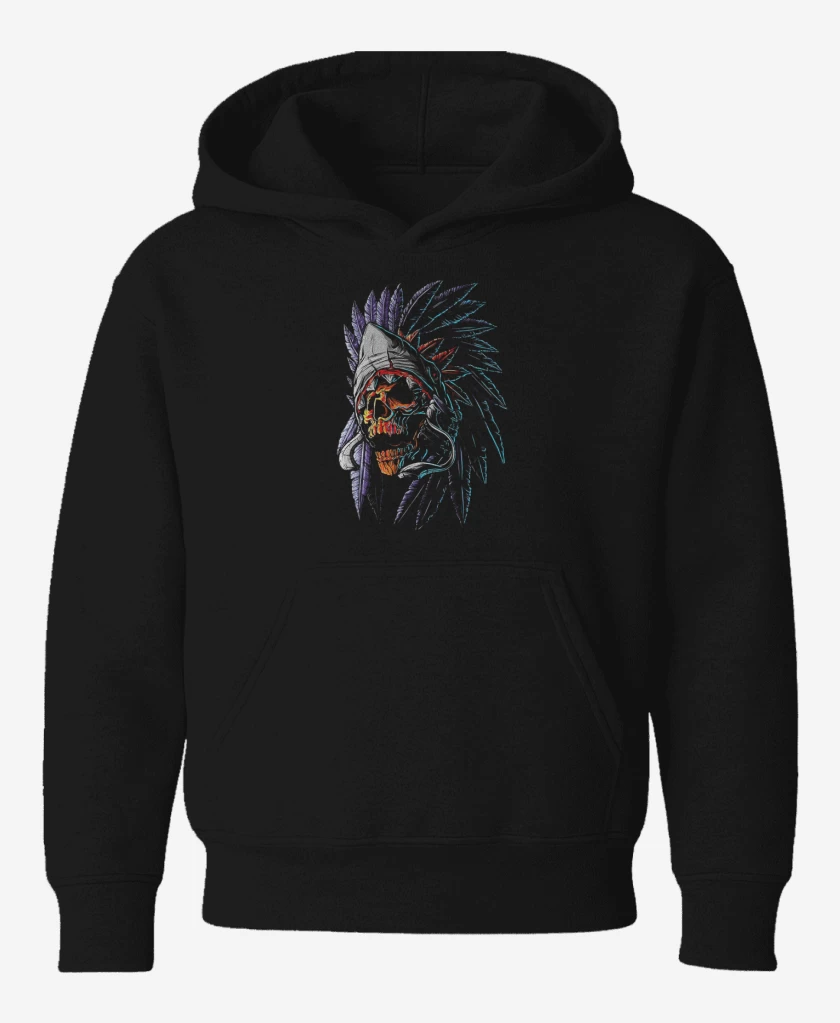 Poleron de niño Negro de Indian Skull