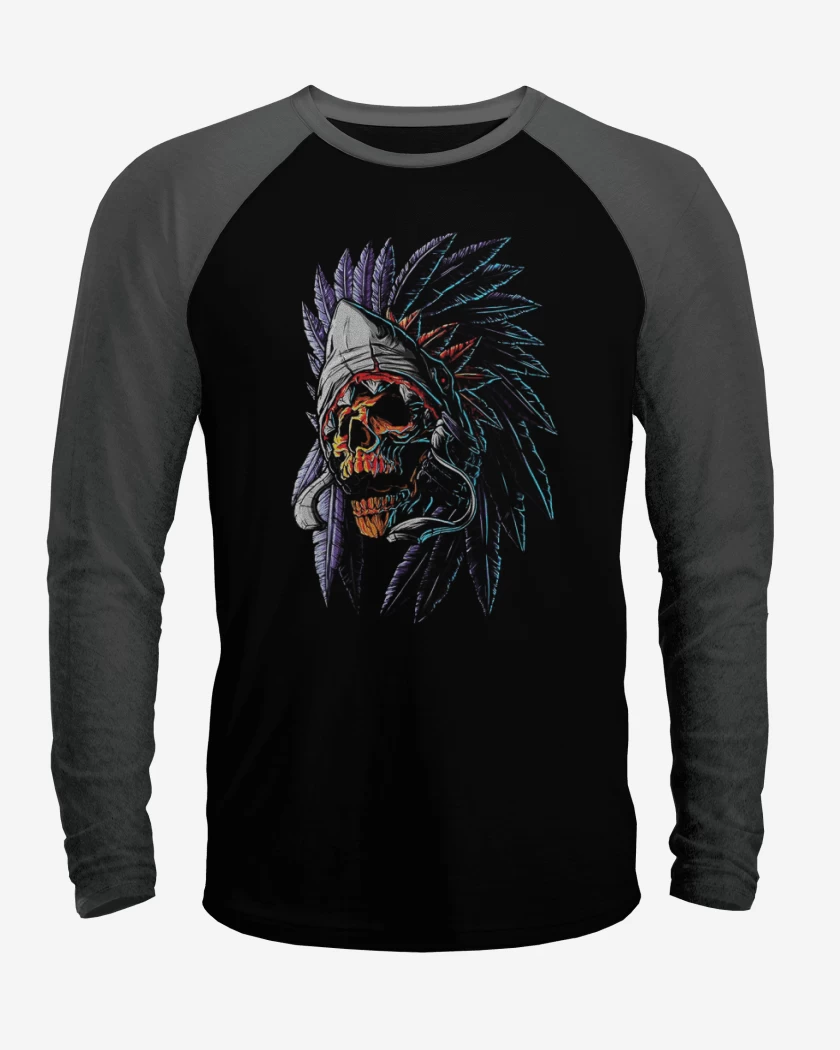 Polera Raglan Indian Skull