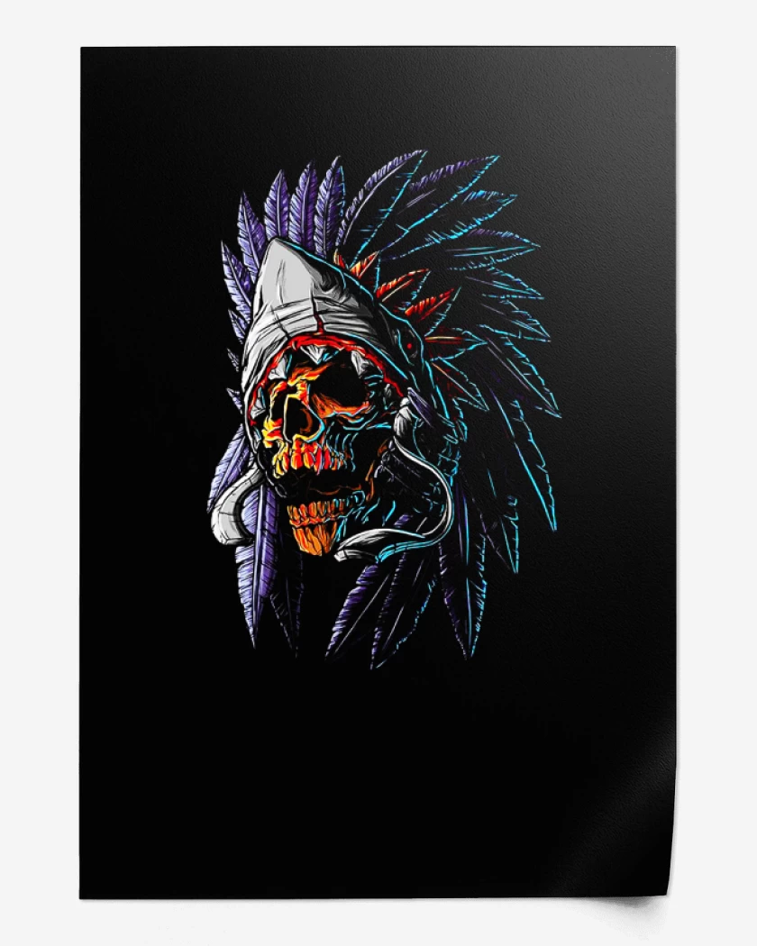 Print Indian Skull