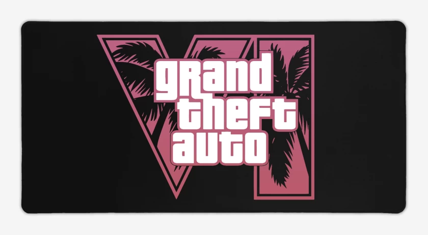 Mouse pad Gamer GTA 6 Pink