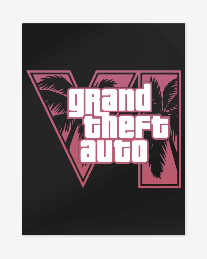 Print metalico GTA 6 Pink