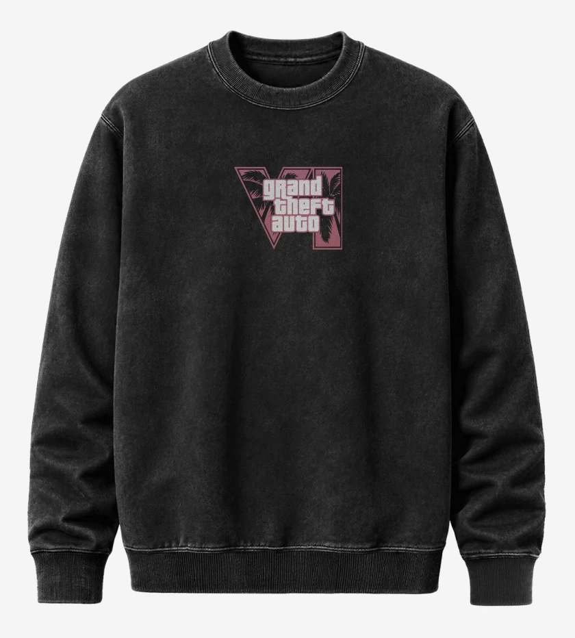 Poleron Polo Acid Wash GTA 6 Pink