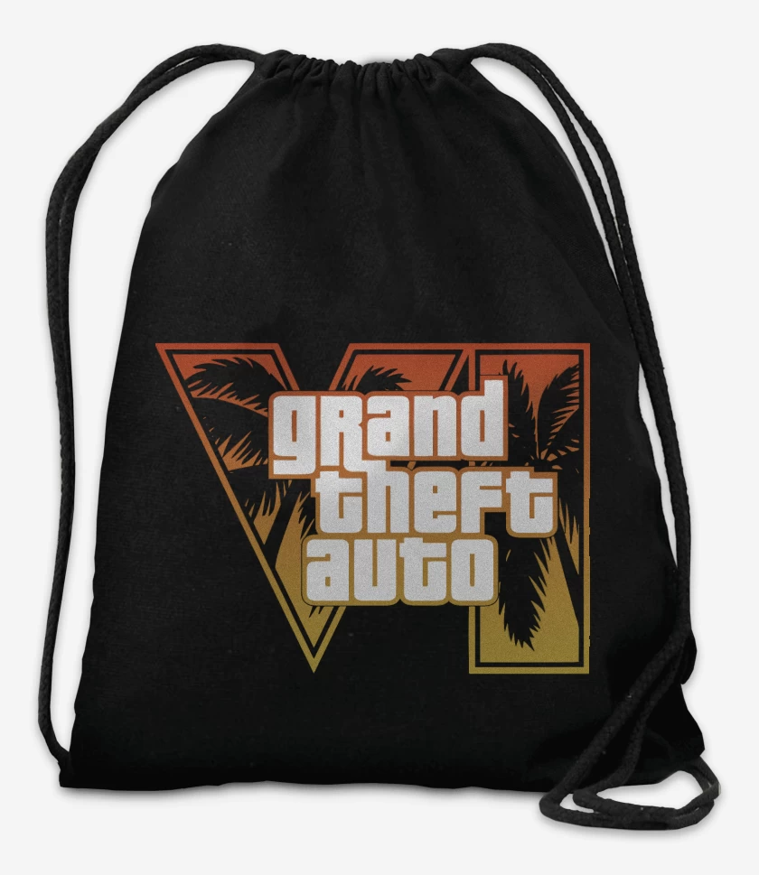 Mochila Negro de GTA 6 Orange