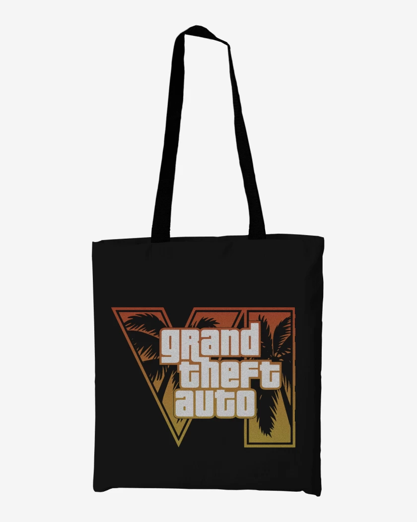 Totebag Negro de GTA 6 Orange