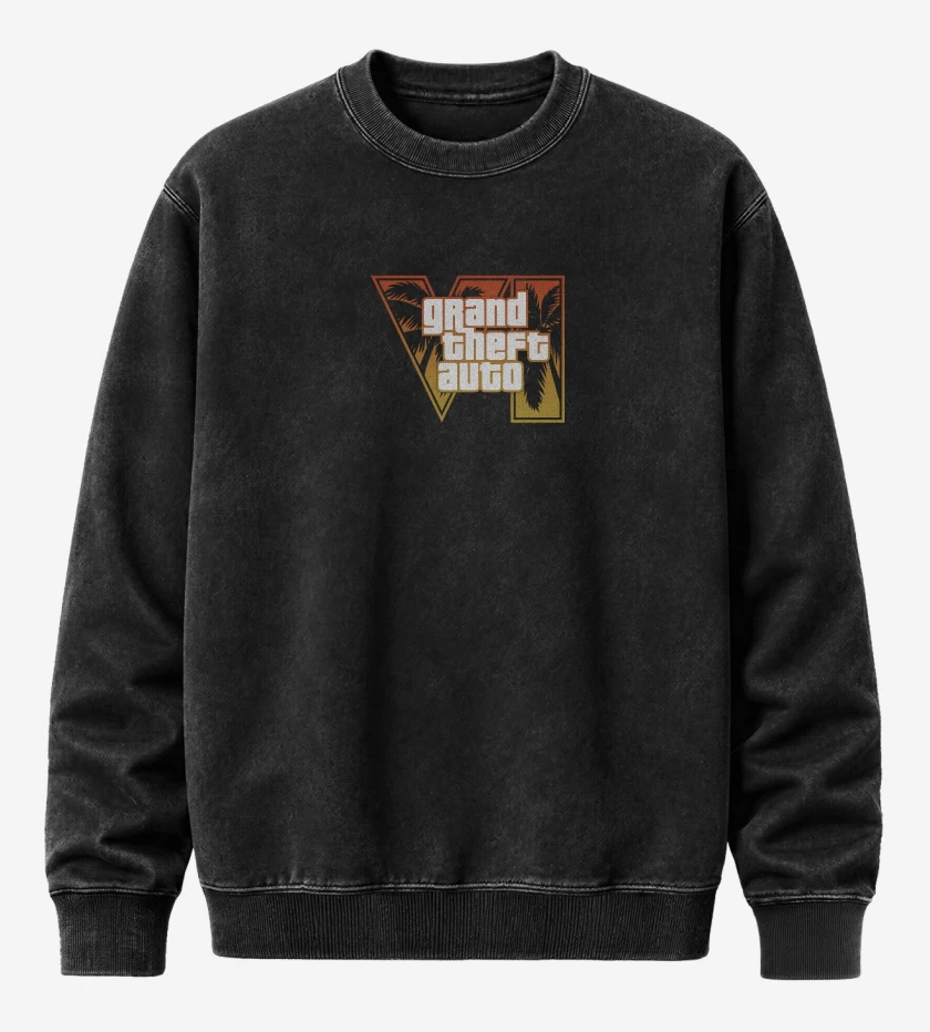 Poleron Polo Acid Wash GTA 6 Orange