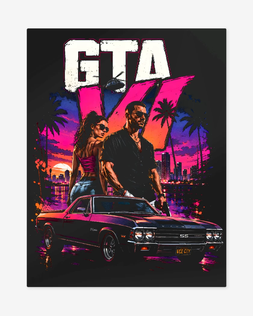 Print metalico GTA VI Camino SS