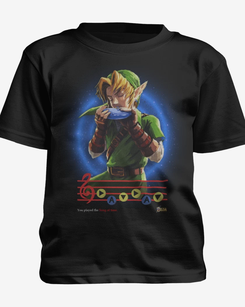 Polera de niño Link ocarina songs of time