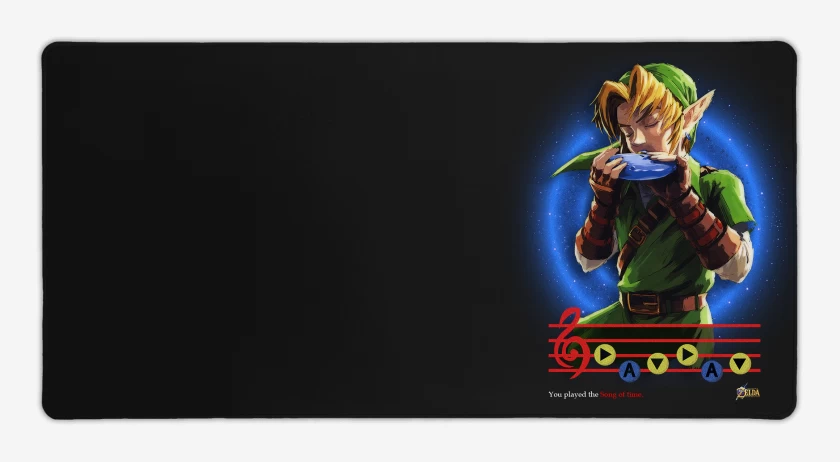 Mouse pad Gamer Link ocarina songs of time