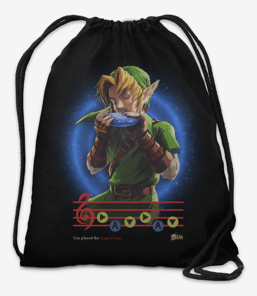 Mochila Negro de Link ocarina songs of time