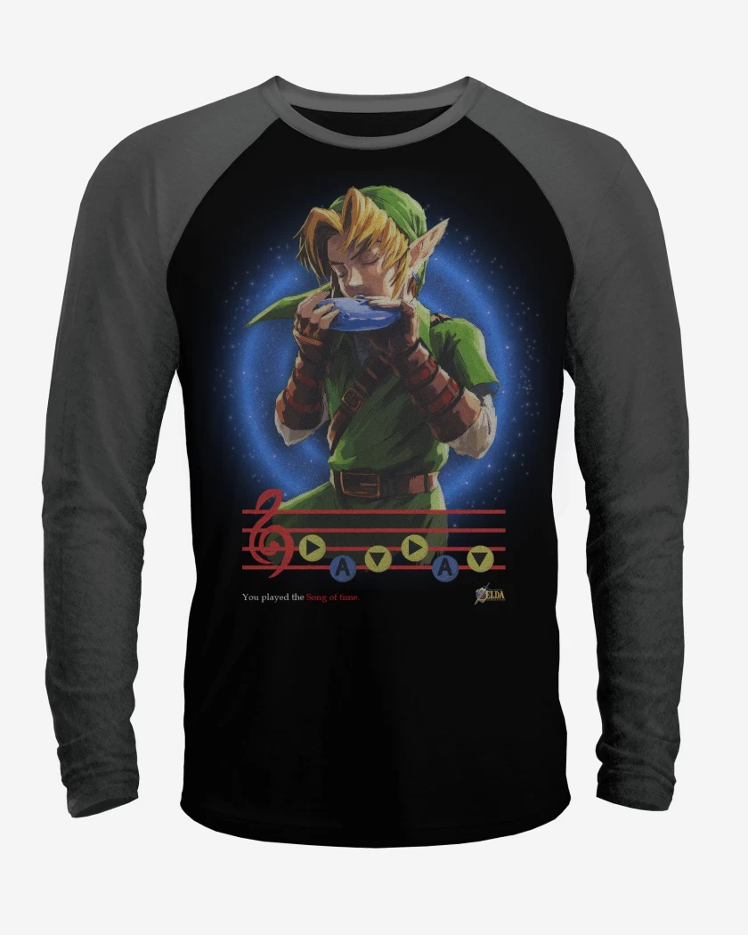 Polera Raglan Link ocarina songs of time