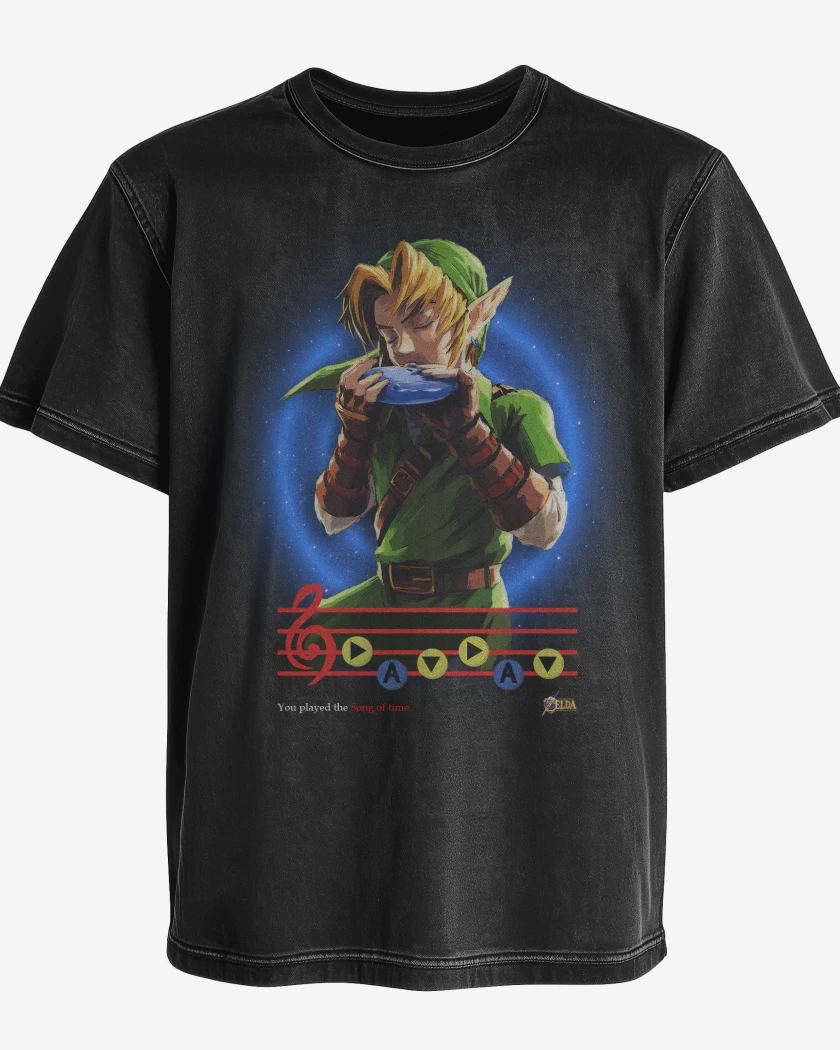 Polera desgastada Link ocarina songs of time