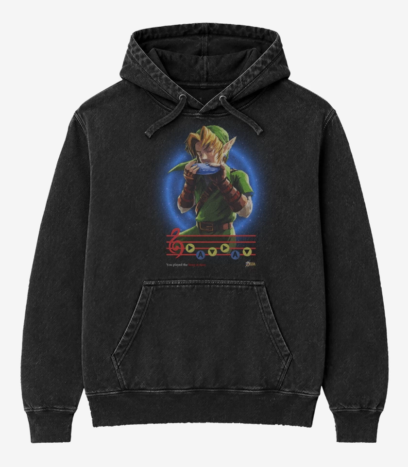 Poleron Canguro Acid Wash Link ocarina songs of time