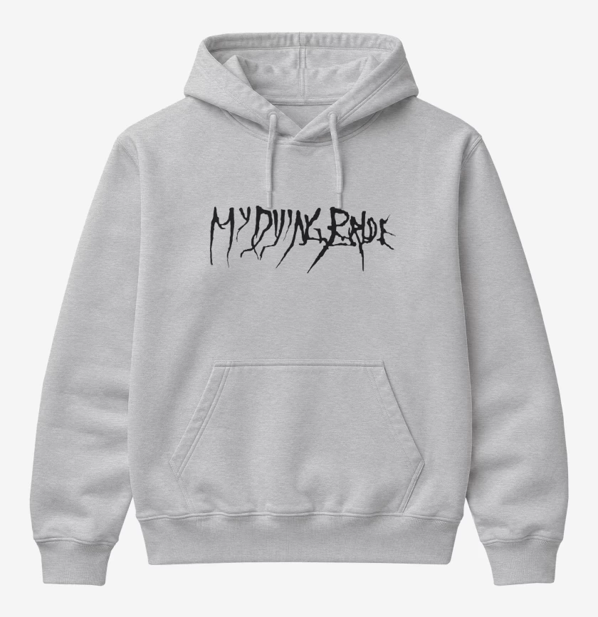 Poleron Canguro básico Gris Melange de My Dying Bride Logo N