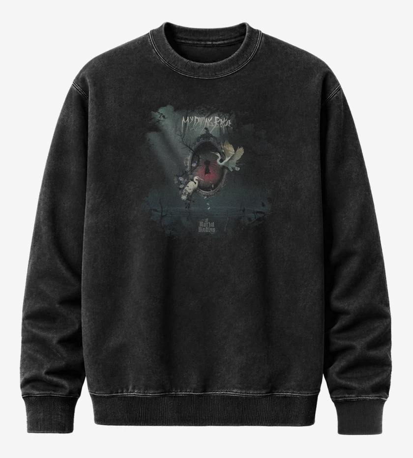 Poleron Polo Acid Wash Negro de My Dying Bride A Mortal Binding