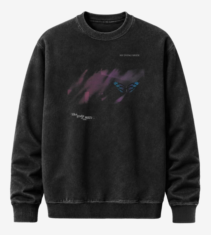 Poleron Polo Acid Wash Negro de My Dying Bride Like Gods 