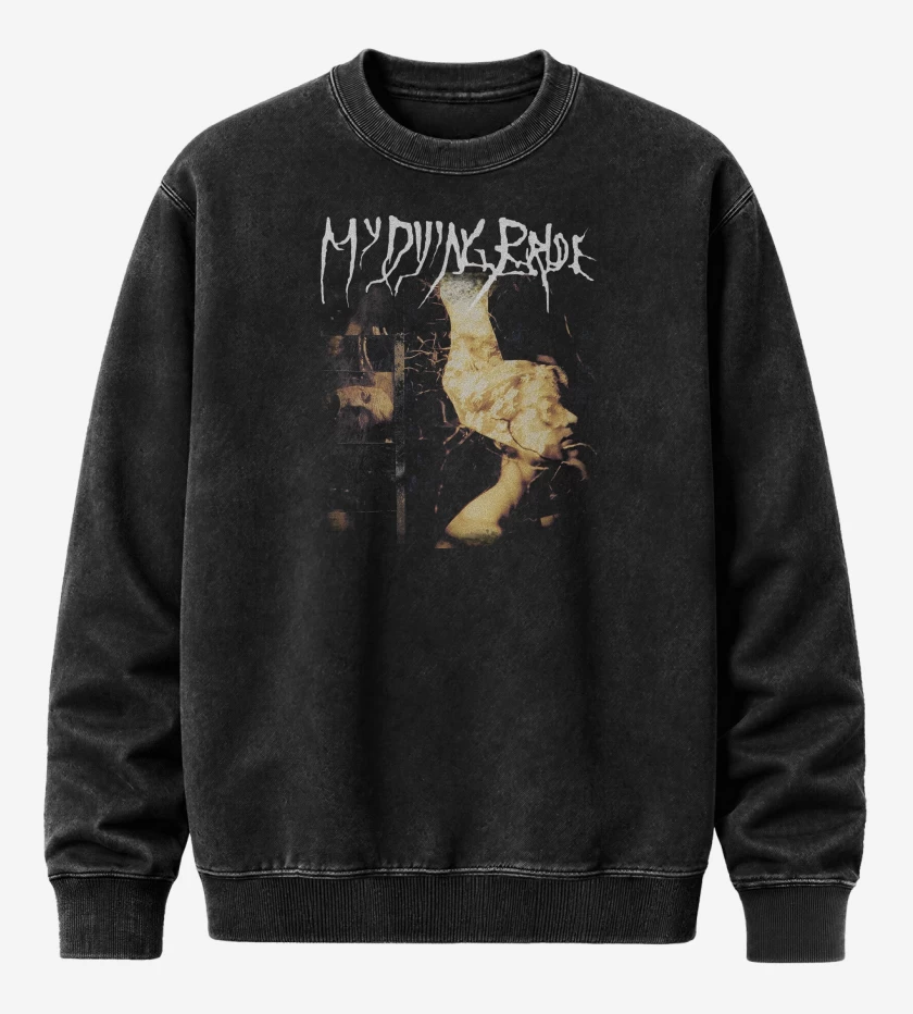 Poleron Polo Acid Wash Negro de My Dying Bride Symphonaire Infernus 