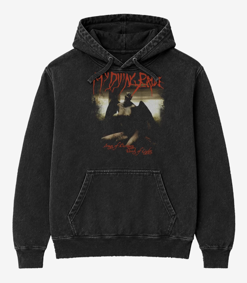 Poleron Canguro Acid Wash Negro de My Dying Bride Songs of Darkness