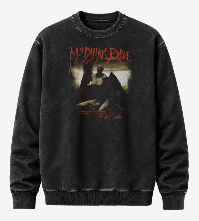 Poleron Polo Acid Wash Negro de My Dying Bride Songs of Darkness