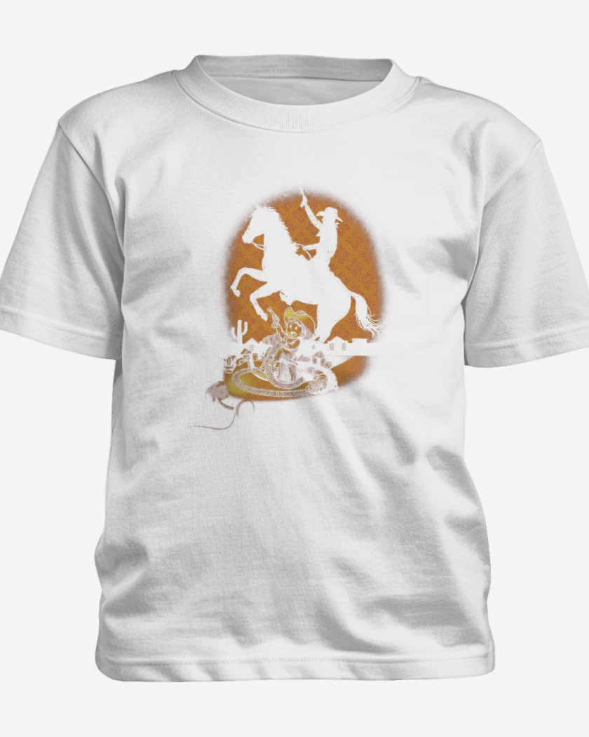 Polera de niño Blanco de Cowboy