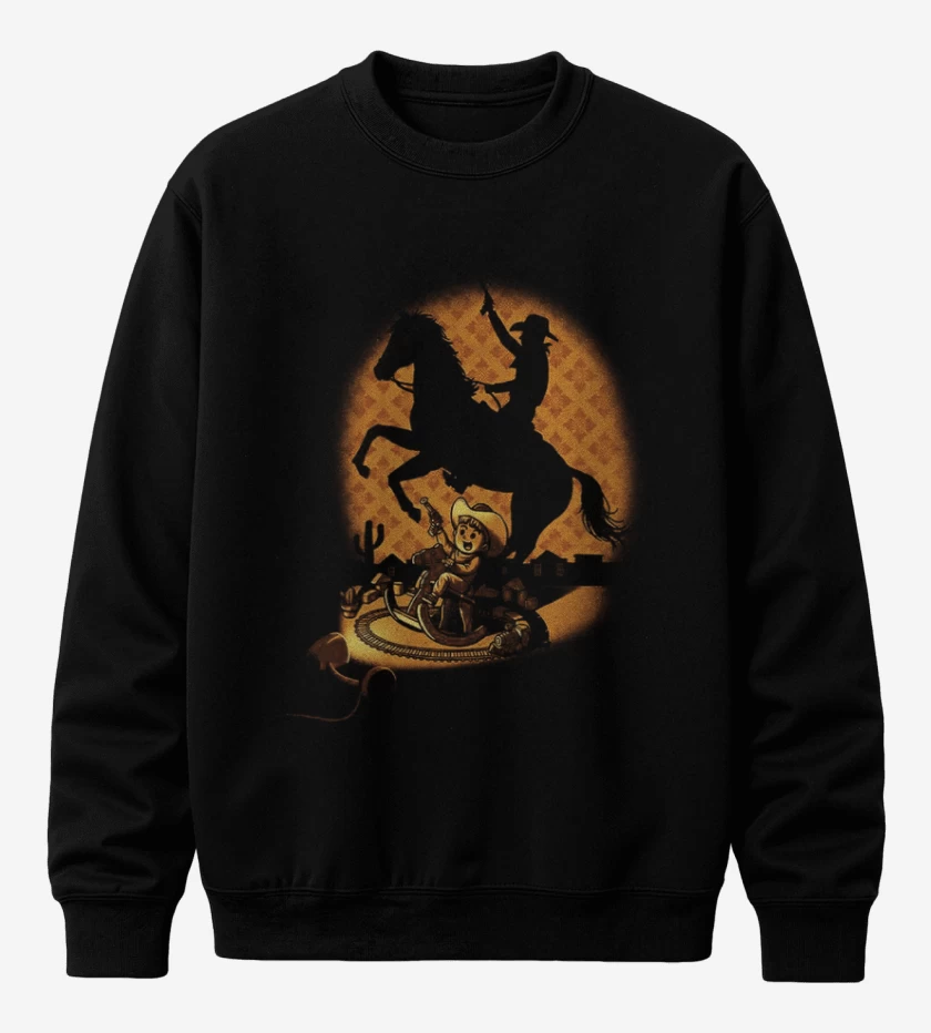 Poleron polo Negro de Cowboy