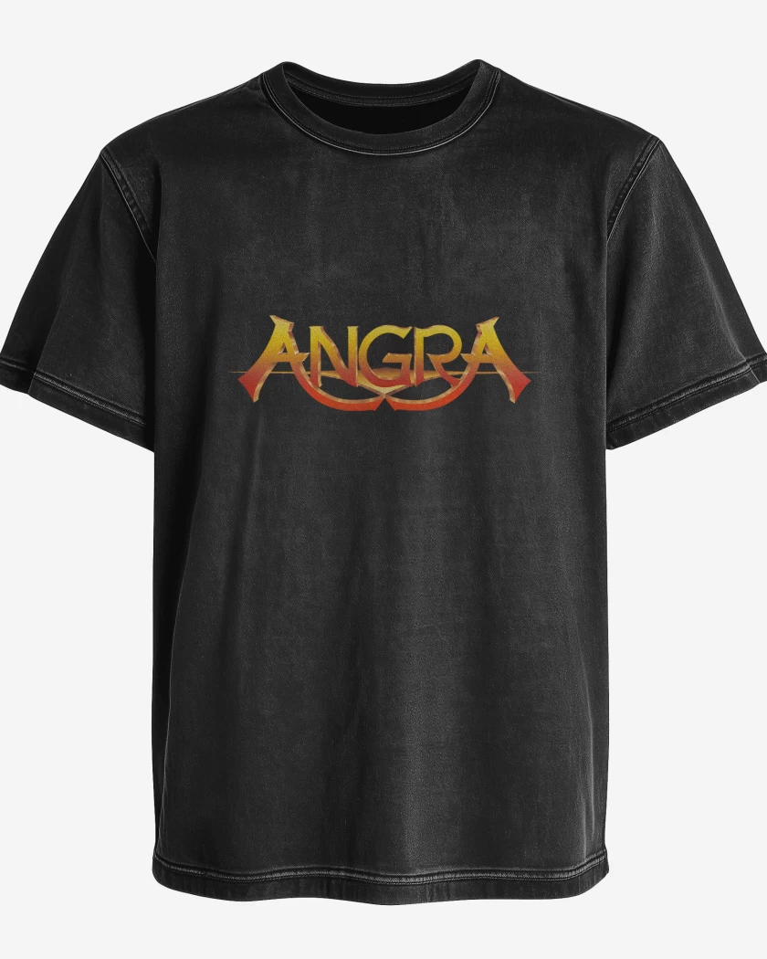 Polera desgastada Angra Logo