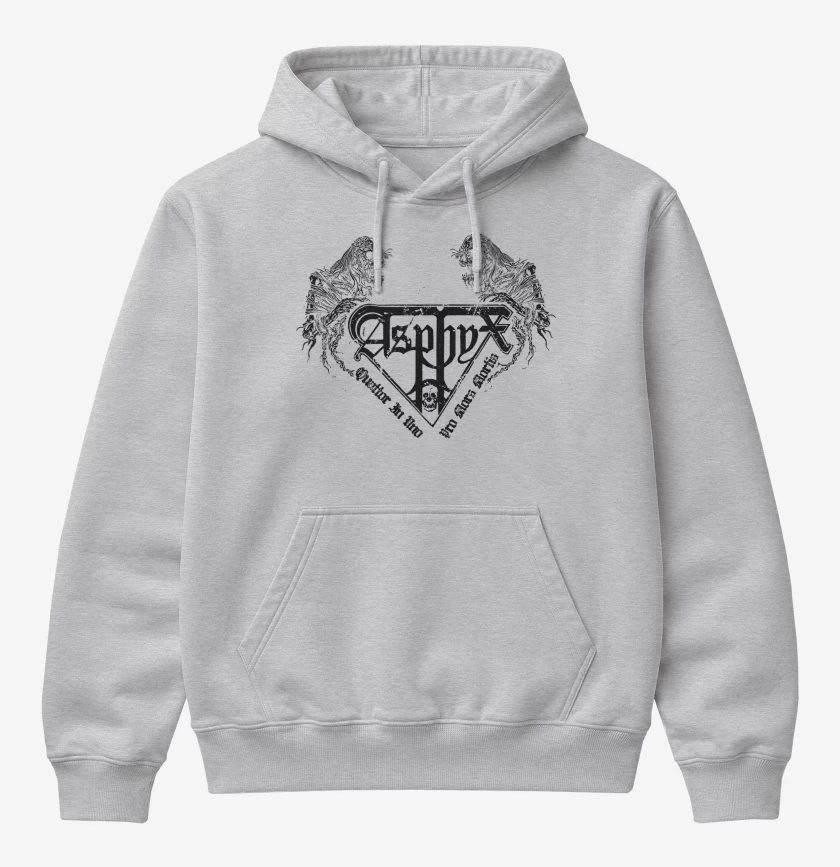 Poleron Canguro básico Gris Melange de Asphyx Logo II