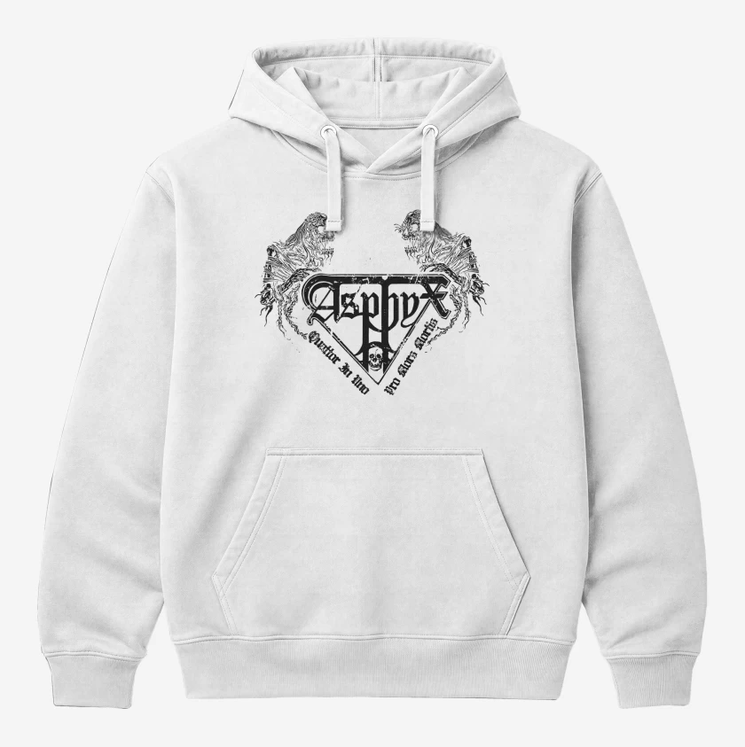 Polerón Canguro Blanco de Asphyx Logo II