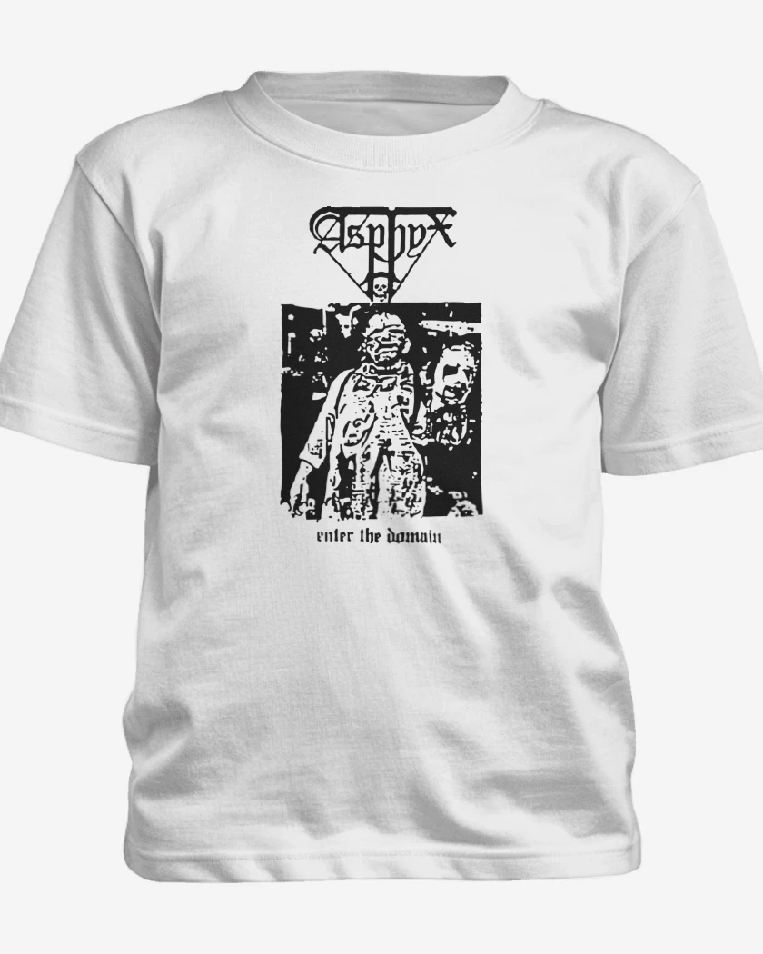 Polera de niño Blanco de Asphyx Enter the Domain