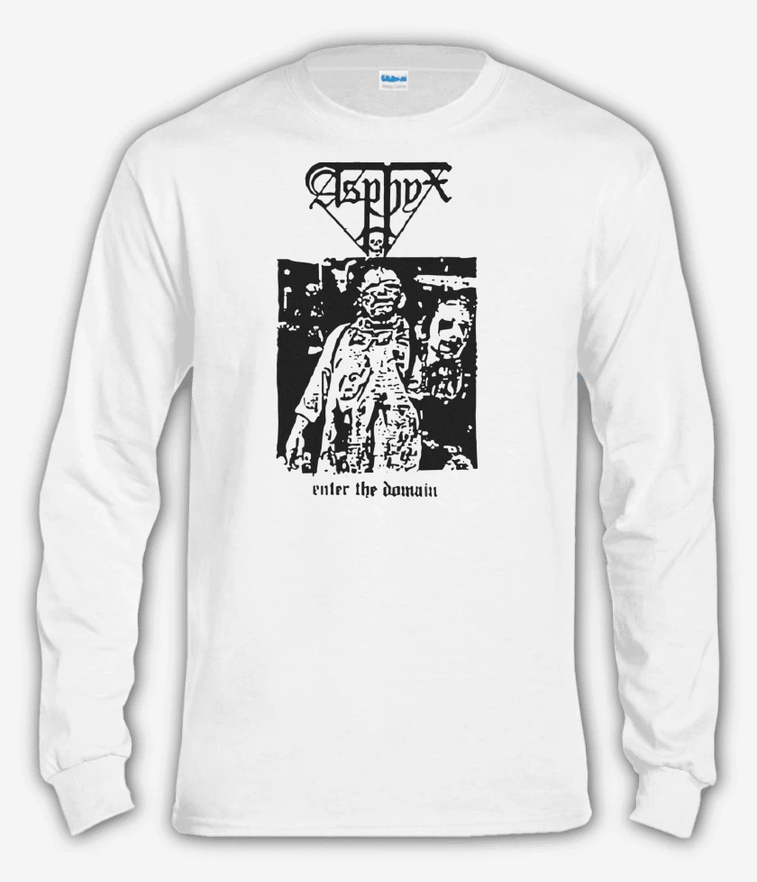 Polera manga larga Blanco de Asphyx Enter the Domain