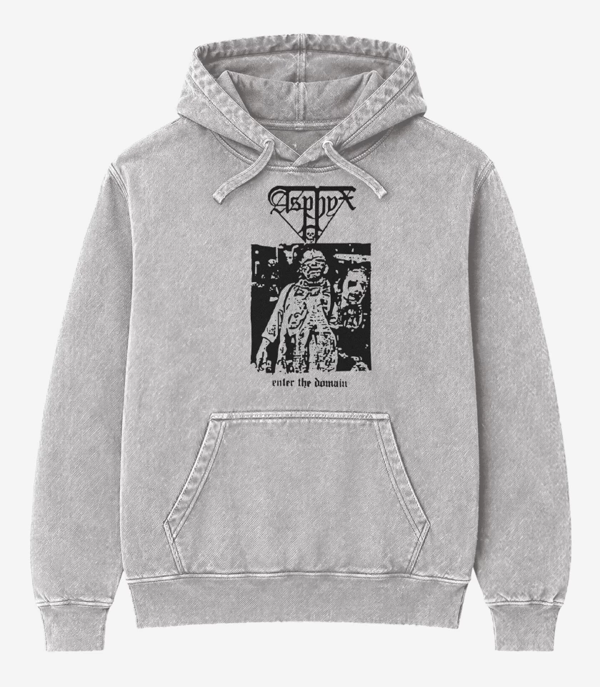 Poleron Canguro Acid Wash Gris Melange de Asphyx Enter the Domain