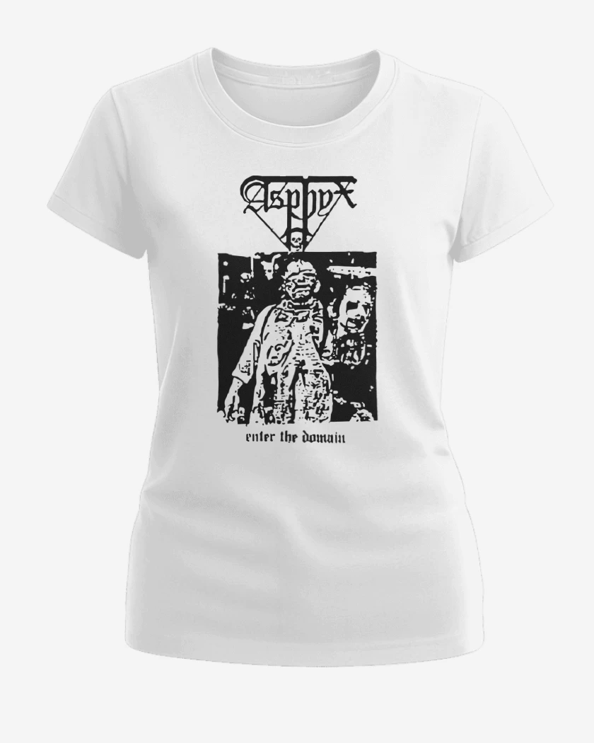 Polera de Mujer Blanco de Asphyx Enter the Domain