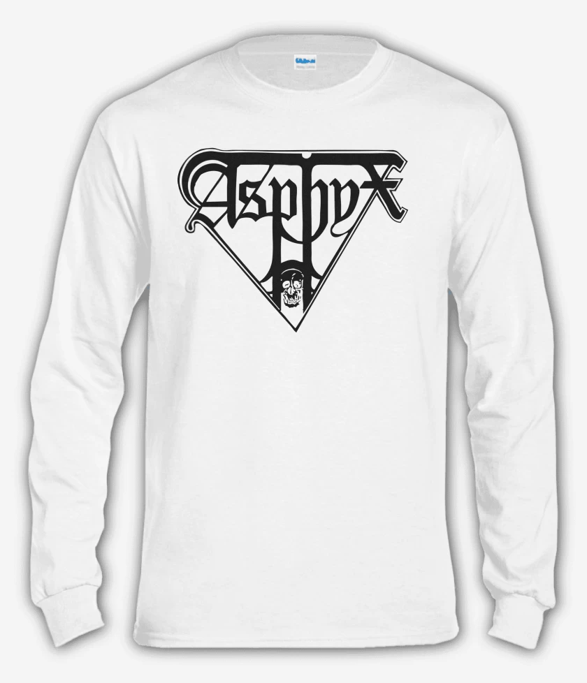 Polera manga larga Blanco de Asphyx Logo N