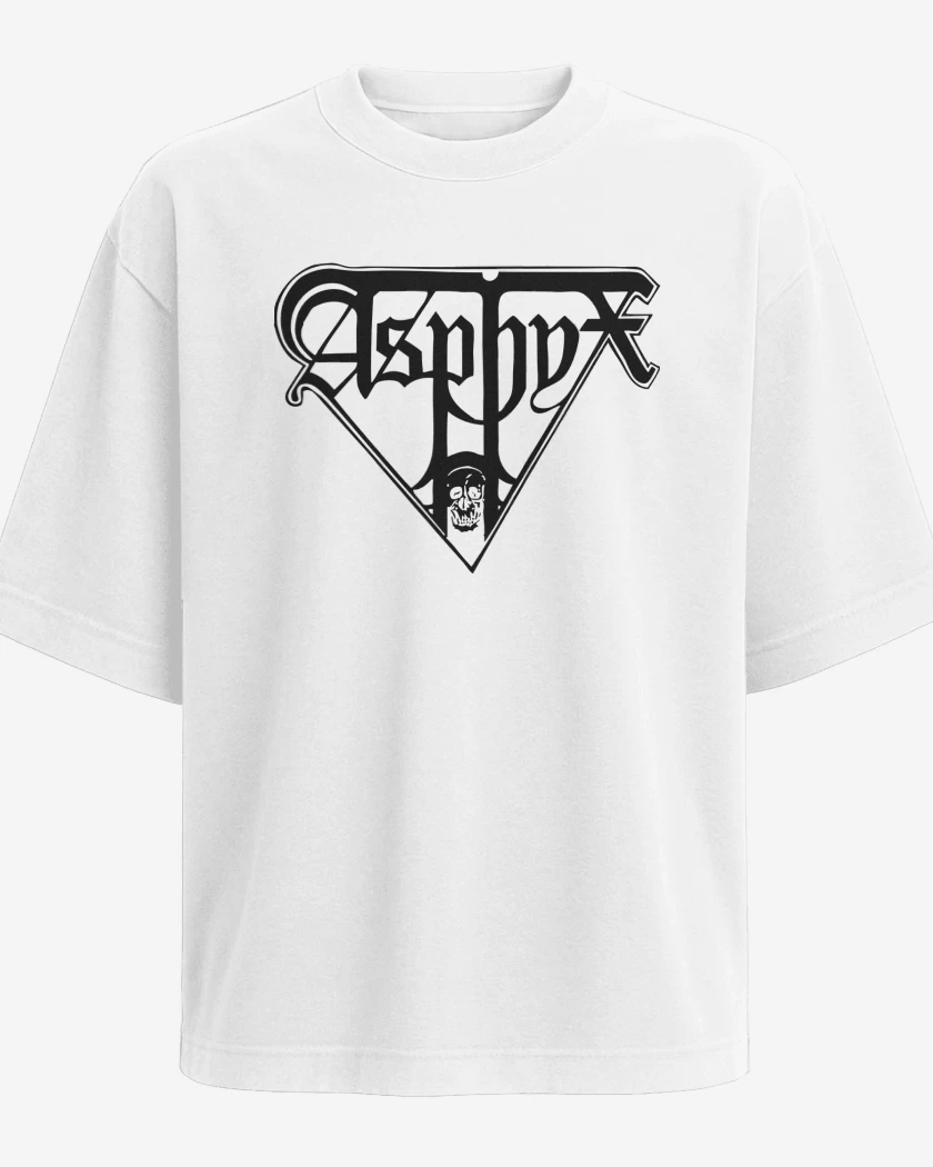 Polera Oversize Blanco de Asphyx Logo N