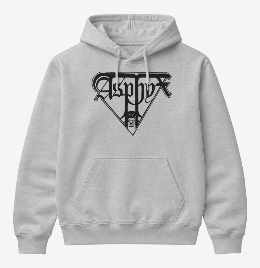 Poleron Canguro básico Gris Melange de Asphyx Logo N