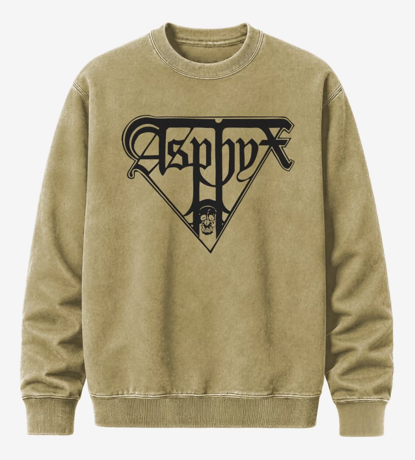 Poleron Polo Acid Wash Beige de Asphyx Logo N