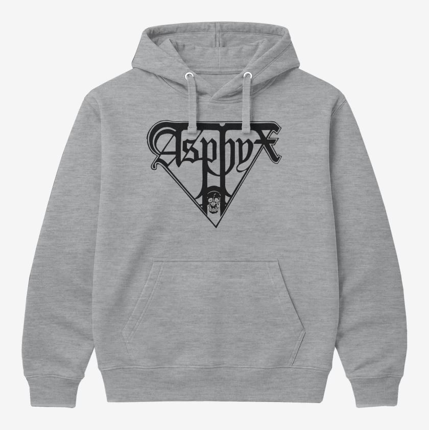 Polerón Canguro Gris Melange de Asphyx Logo N