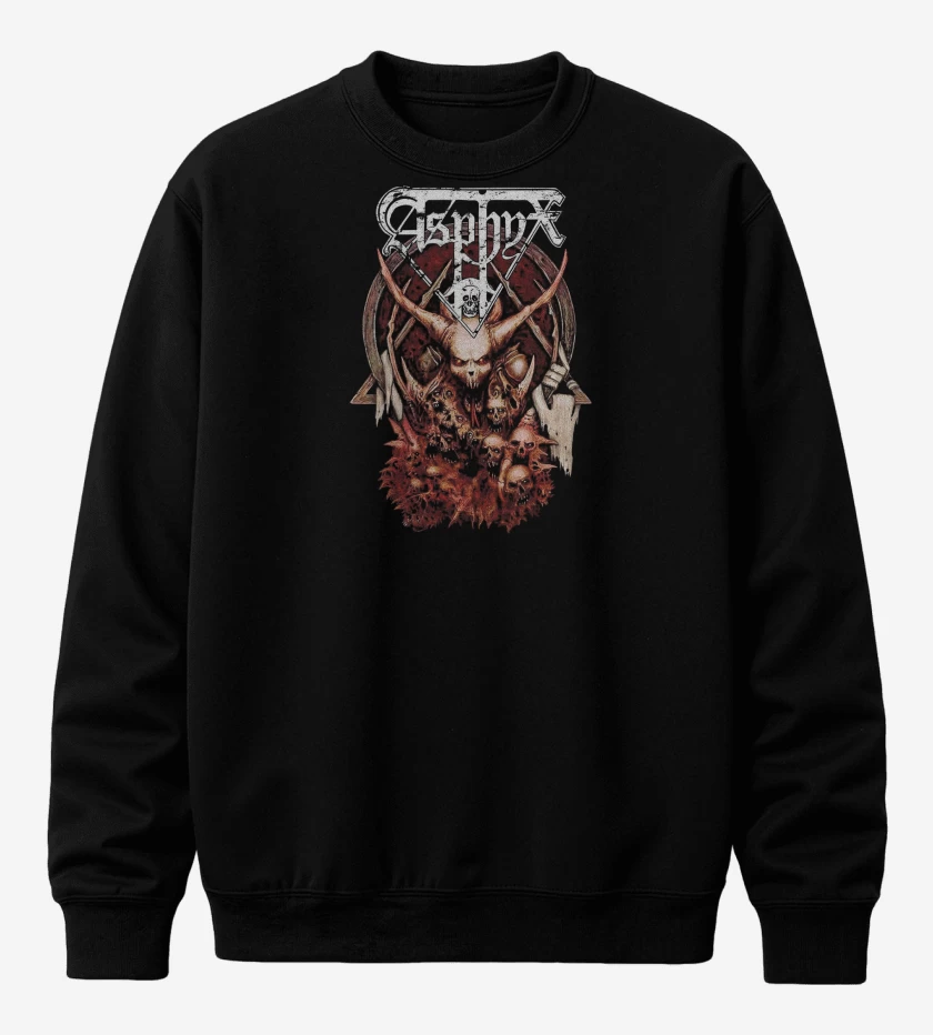 Poleron polo Negro de Asphyx Demon