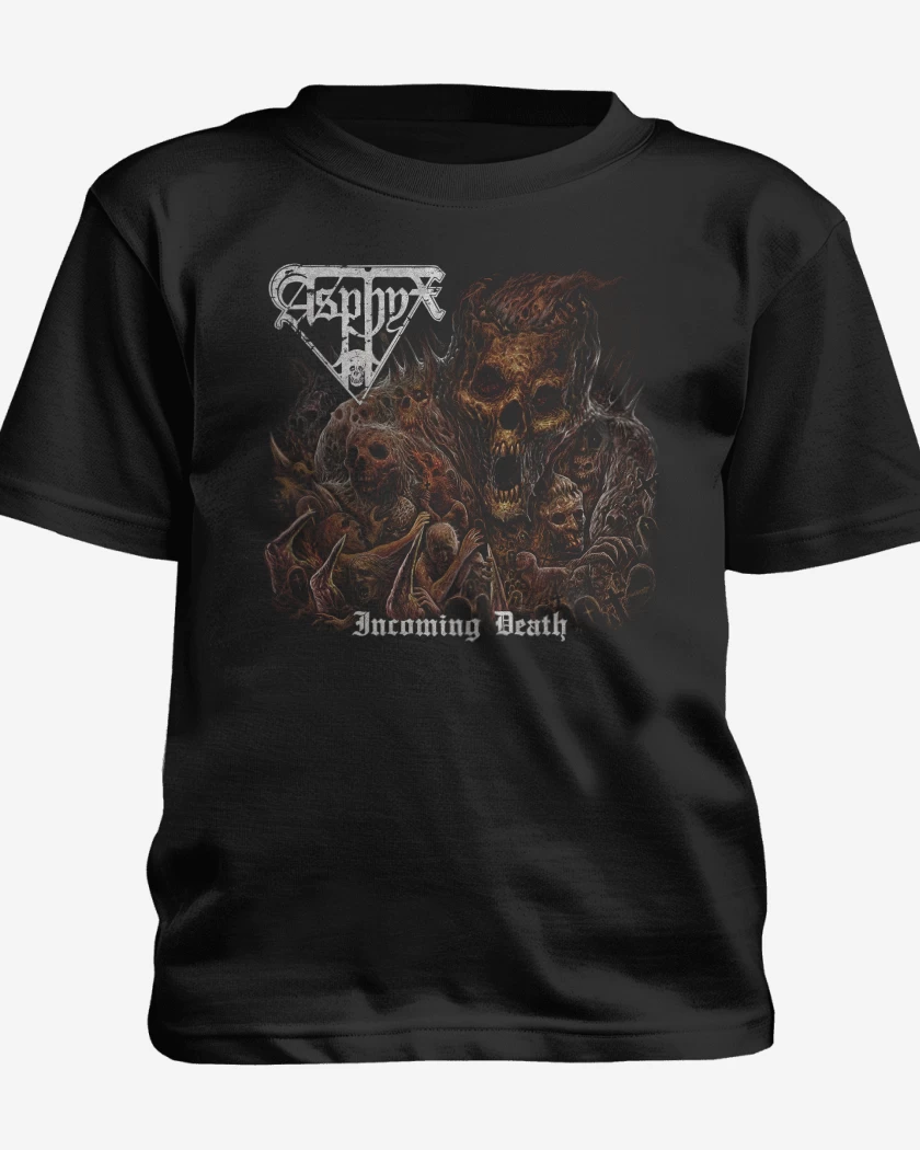 Polera de niño Negro de Asphyx Incoming Death