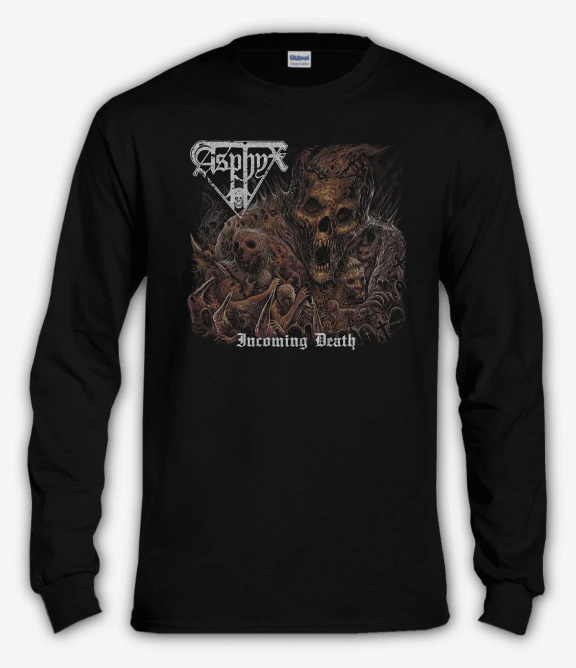 Polera manga larga Negro de Asphyx Incoming Death