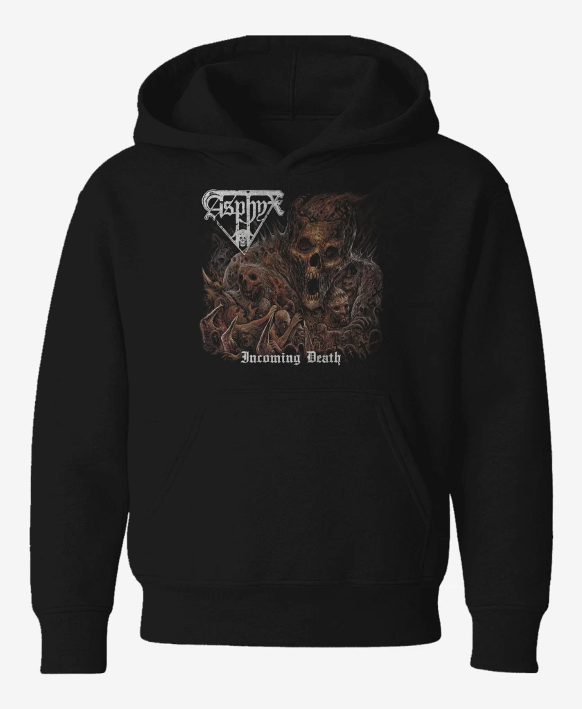 Poleron de niño Negro de Asphyx Incoming Death