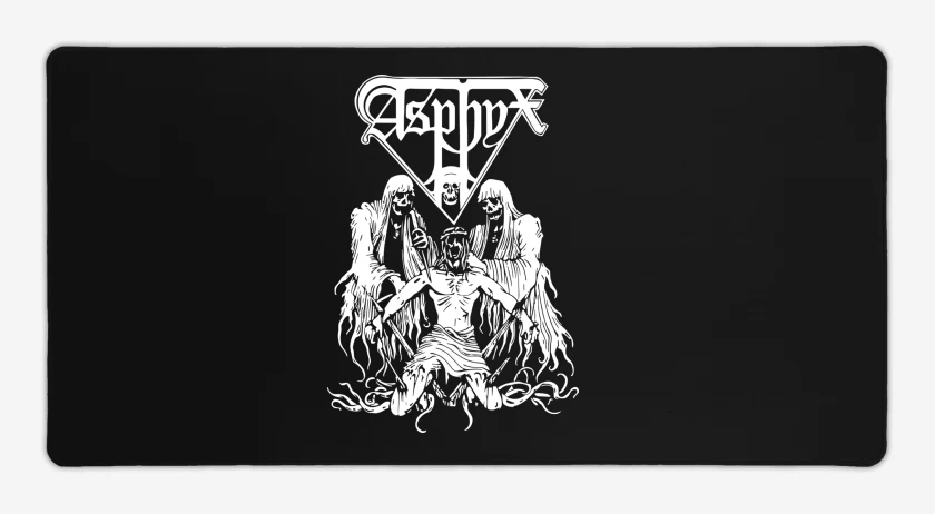 Mouse pad Gamer Negro de Asphyx The Krusher