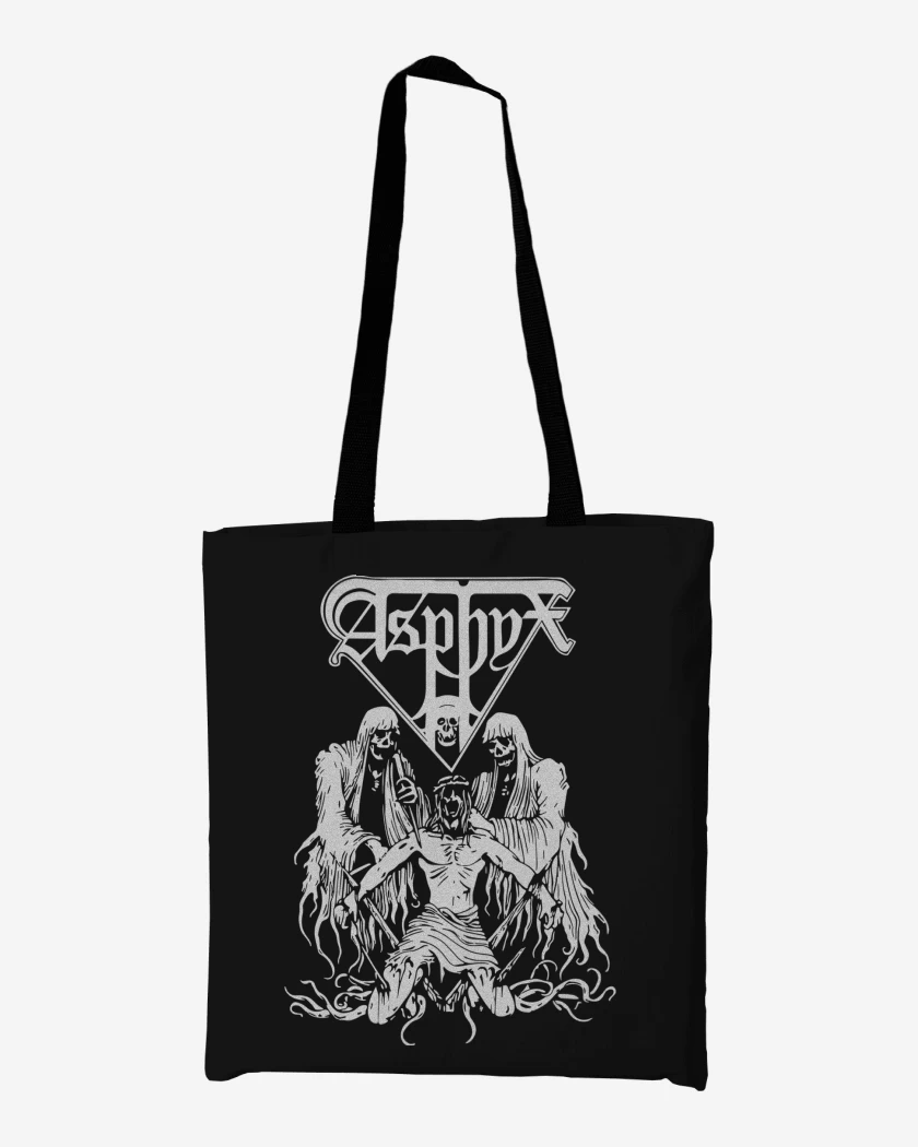 Totebag Negro de Asphyx The Krusher