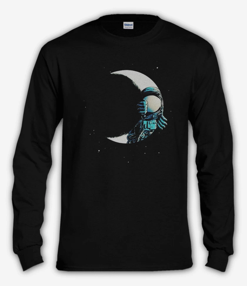 Polera manga larga Negro de Buenas noches