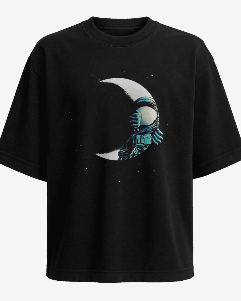 Polera Oversize Negro de Buenas noches