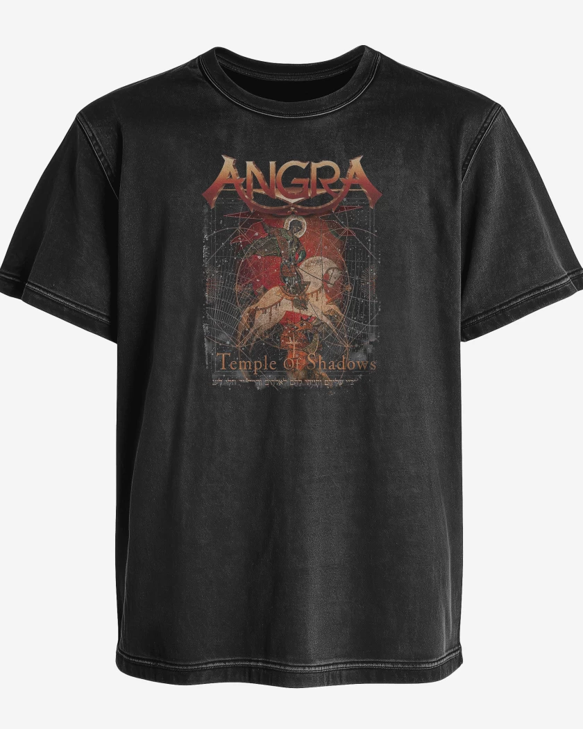 Polera desgastada Angra Temple of Shadows